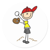 Baseball Pitcher Sticker