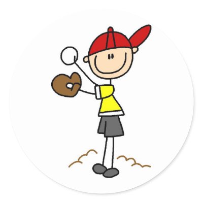 Baseball Pitcher Sticker by stick_figures