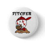 Baseball Pitcher Tshirts and Gifts Pin
