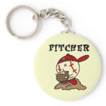 Baseball Pitcher Tshirts and Gifts Keychains