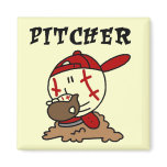 Baseball Pitcher Tshirts and Gifts Magnet