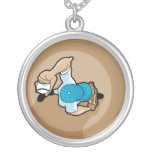 baseball pitcher vector overhead view necklaces