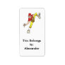 baseball pitcher windup custom address label