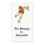 baseball pitcher windup custom shipping label