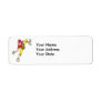 baseball pitcher windup custom return address label