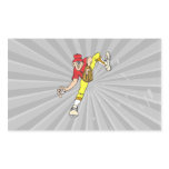 baseball pitcher windup rectangular stickers