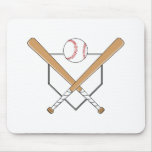 Baseball Plate Logo Mouse Pad