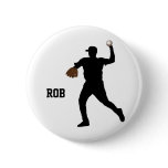 baseball player  badge buttons