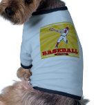 baseball player batting doggie shirt