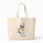 Baseball Player Cartoon Tote Bags