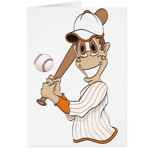 Baseball Player Cartoon Card Zazzle