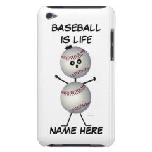 Baseball Player Cartoon iPod Touch Case-Mate Case