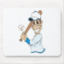 Baseball Player Cartoon Mousepads