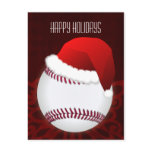 baseball player Christmas Cards postcards