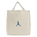 Baseball Player Embroidered Bag
