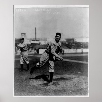 Baseball Player - Grover Cleveland Alexander Print by PaperTimeMachine