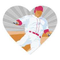 baseball player slide vector graphic stickers