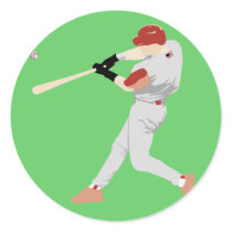 Baseball Player Sticker