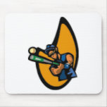 Baseball Player Warming Up Mouse Pads