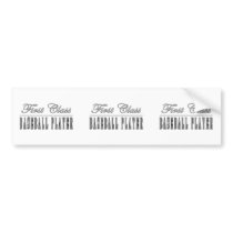 Baseball Players : First Class Baseball Player Bumper Stickers