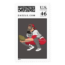 Baseball Postage Stamp by Forever_More Baseball Postage Stamp