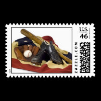Baseball Postage Stamp stamps