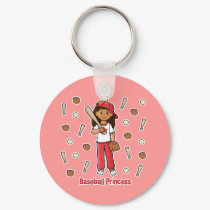 Baseball Princess keychains by princessgrafix Baseball Princess keychains