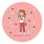 Baseball Princess stickers