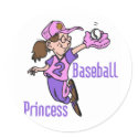Baseball Princess T-shirts and Gifts stickers