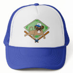 Baseball Pug (blue) - add your team name! Hat