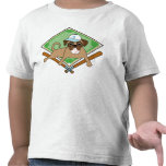 Baseball Pug - Customizable - Light Blue Hat T-shirts