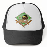 Baseball Pug Hat - black & gold -Customize