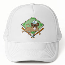 Baseball Pug Hat - light blue - Add your Text