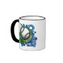 Baseball Punk Circles Blue Mug