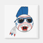 baseball punk vector design graphic magnet