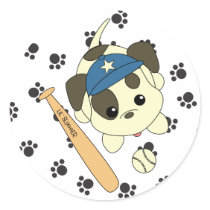 Baseball Puppy stickers by candystore Baseball Puppy stickers