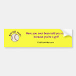 Baseball-Purple Bumper Sticker