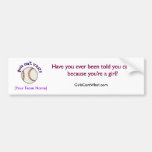 Baseball-Purple Bumper Stickers