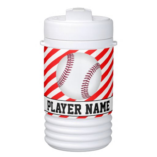 Baseball Red And White Igloo Cooler Water Jug Igloo Beverage Cooler