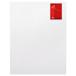 Baseball red letterhead design