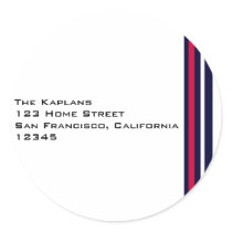 Baseball Return Address Envelope Seal Sticker