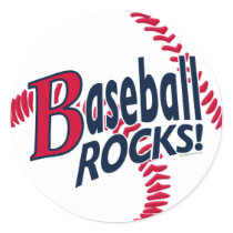 Baseball Rocks by Mudge Studios Stickers