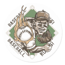 Baseball Rocks Pitcher Sticker by fantasybaseball Baseball Rocks Pitcher Sticker