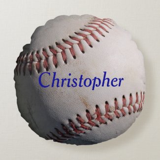Baseball Round Pillow