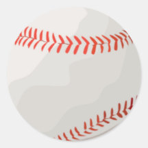 Baseball Round Stickers