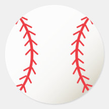 Baseball Round Stickers