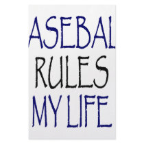 Baseball Rules My Life Custom Stationery