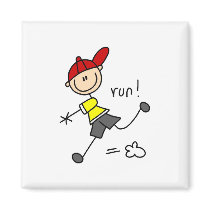 Baseball Run Tshirts and Gifts magnets