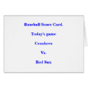 Baseball Score Card. by maximus7 Baseball Score Card.