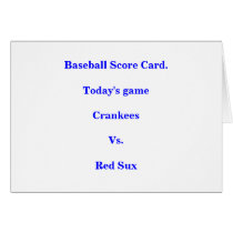 Baseball Score Card. by maximus7 Baseball Score Card.